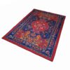 Persian Wool Felt Rug - Haris II Model Blue Floral