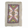 Persian Wool Felt Rug - Natural Handcrafted Geometric Square