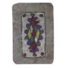 Persian Wool Felt Rug - Natural Handcrafted Geometric Square II