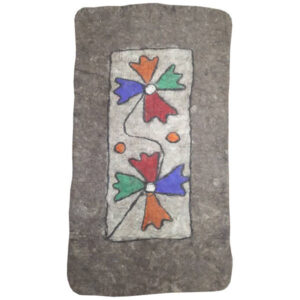 Persian Wool Felt Rug – Floral Art Mahroo Design