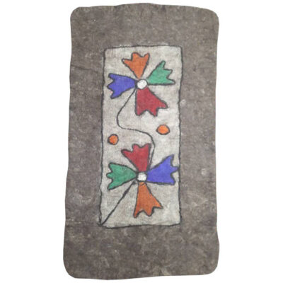 Persian Wool Felt Rug - Floral Art Mahroo Design