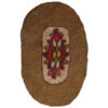 Persian Wool Felt Rug - Natural Geometric Oval Design