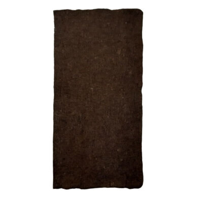 Persian Wool Felt Rug - Rectangular Minimalist Brown