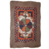 Persian Wool Felt Rug - Brown Geometric Handcrafted Rug