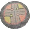 Persian Wool Felt Rug - Natural Geometric N17 Design