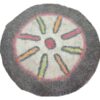 Persian Wool Felt Rug - Natural Geometric N20 Design