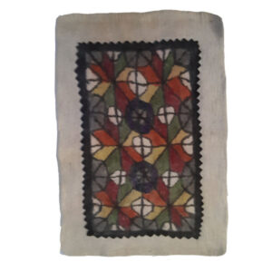 Persian Wool Felt Rug – Rectangular Cream Abgin Design