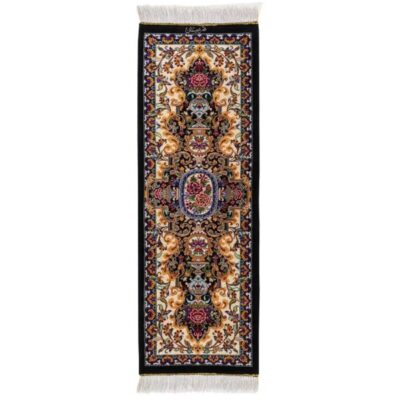 Hand-Knotted Silk Runner Tablecloth - Golden Garden Cream