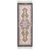 Hand-Knotted Silk Runner Tablecloth - Golden Garden Cream