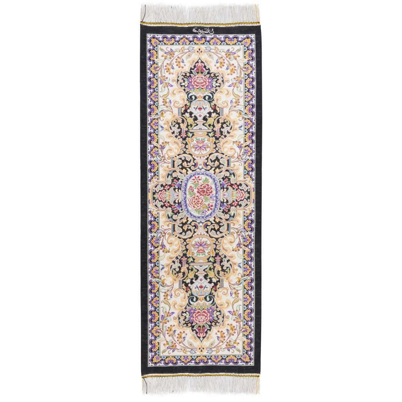 Hand-Knotted Silk Runner Tablecloth – Golden Garden Cream