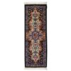 Hand-Knotted Silk Runner Tablecloth - Garden Motif Black