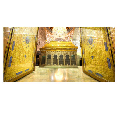 Imam Hussain Shrine Islamic Banner for Muharram and Ashura Religious Decoration