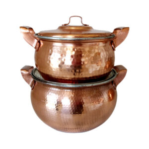 Persian Copper Cookware Set – Traditional Hammered Style (4-Piece Set)