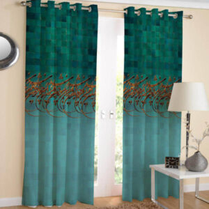 Printed Velvet Persian Eyelet Curtain – Farsi Poems