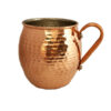 Persian Copper Cup - Handcrafted with Handle for Cold Drinks - Hammered Behsa