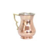 Persian Copper Cup - Handcrafted with Handle for Cold Drinks - Hammered Wing