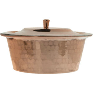 Persian Copper Cooking Pot – Traditional Hammered Artisan Style, Variant A