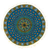 Iranian Tablecloth: Isfahan's Traditional Kalamkari Block Print Blue Galaxy II