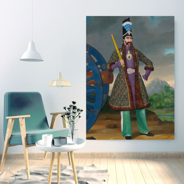 Persian Wooden Poster Print – King of Iran Wall Art