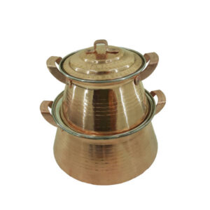 Persian Copper Cookware Set – Traditional Hammered Style (2-Piece Set)