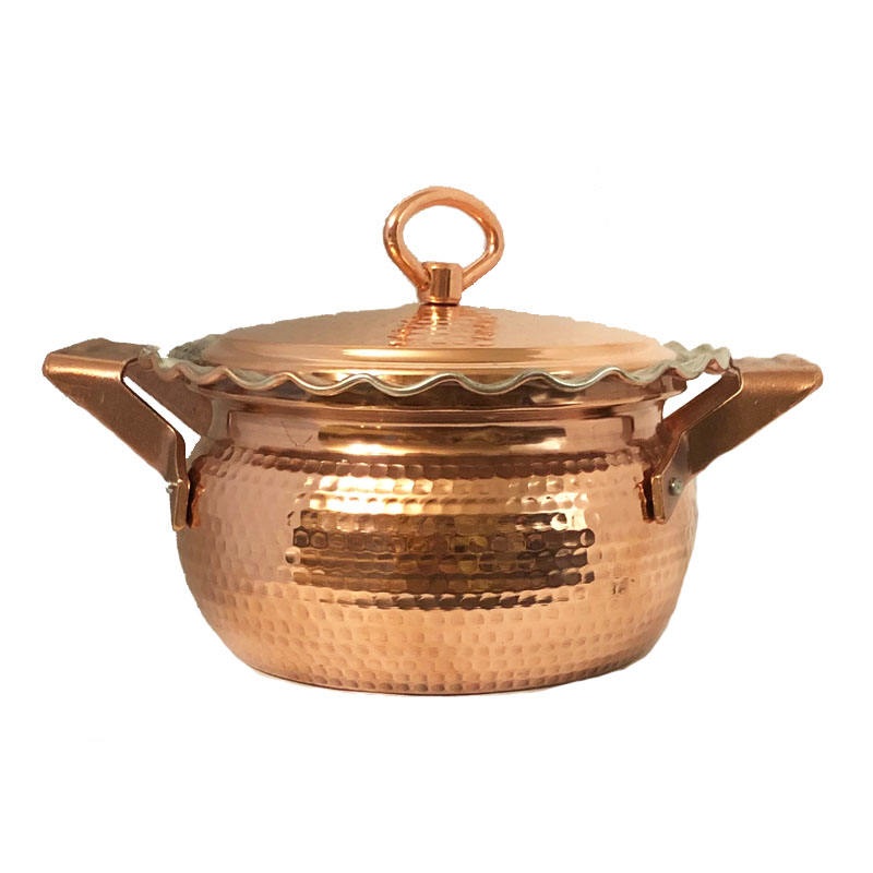 Persian Copper Cookware Set – Traditional Hammered 2-Piece Set, Model 199