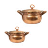 Persian Copper Cookware Set - Traditional Hammered 2-Piece Set, Model 199