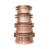 Persian Copper Cookware Set - Traditional Hammered Style (4-Piece Variety)