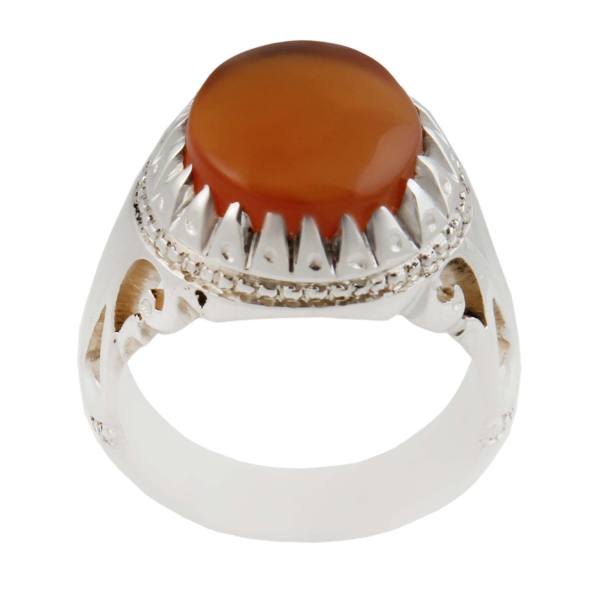 Persian Yemeni Aqeeq Silver Ring for Men Model King