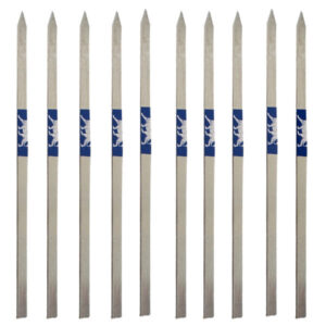 Set of Ten Steel Skewers (17 cm) for Chicken Kebab and Grilling