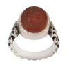 Islamic Agate Silver Ring for Men Elegance Ya Ali Madad