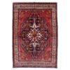 Old Persian Hamadan Rug (Traditional Tribal Geometric Medallion) - Red Wool