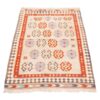 Pink Vintage Qashqai Kilim Rug - Handwoven Fars Wool Geometric