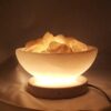 Persian Bowl Salt Lamp - Sahra Model with Natural Salt Chunks