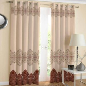 Persian Eyelet Curtain – Printed Velvet Special Design