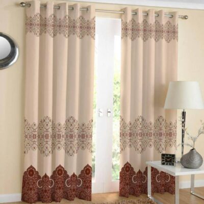 Persian Eyelet Curtain – Printed Velvet Special Design
