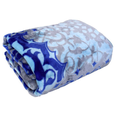 Golbaft Persian Single Bed Blanket Model Blue Sea
