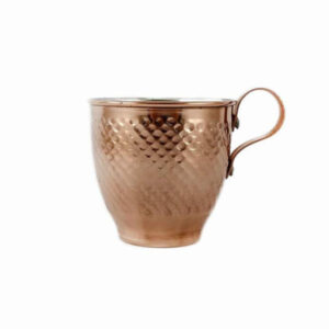 Persian Copper Cup – Handcrafted with Handle for Cold Drinks – Hammered Khomre