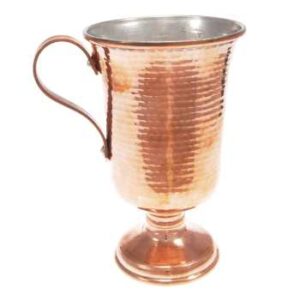 Handcrafted Persian Copper Wine Glass Stemware – Hammered Model Lale