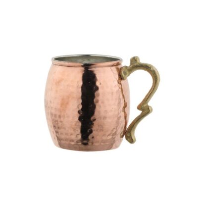 Persian Copper Cup - Handcrafted with Handle for Cold Drinks - Hammered Nazarian