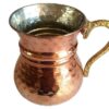Persian Copper Cup - Handcrafted with Handle for Cold Drinks - Hammered Sheipouri