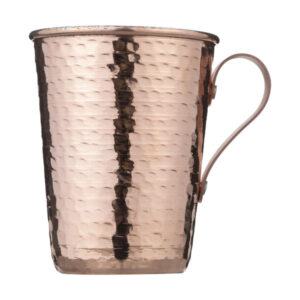 Persian Copper Cup – Handcrafted with Handle for Cold Drinks – Hammered Zanjani