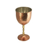 Handcrafted Persian Copper Wine Glass Stemware – Hammered Model Saba
