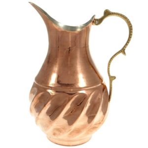 Persian Copper Pitcher Traditional Hammered Jahan