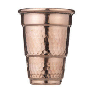 Persian Copper Cup – Handcrafted with Handle for Cold Drinks – Hammered Jam