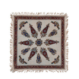 Persian Tablecloth: Isfahan’s Traditional Kalamkari Block Print Shining Sun