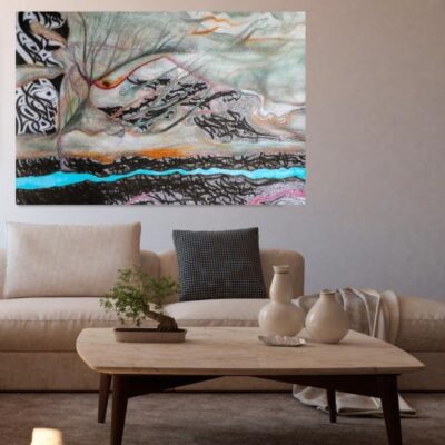 Tokan Persian Wood Print Wall Art with Persian Calligraphy