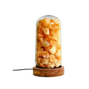 Persian Salt Chunks Lamp – Modern Cylindrical Design