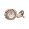 Set of 2 Handcrafted Persian Copper Sugar Bowl with - Hammered Traditional
