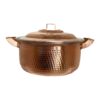 Persian Copper Cookware Set - Traditional Hammered Style (5-Piece Family Set)