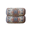 Traditional Persian Cylindrical Bolster Pillow with Elegant Termeh Fabric Salar